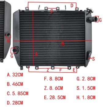 

Motorcycle Aluminium Cooling Radiator For KAWASAKI ZX-12R ZX12R ZX 12R ZX12 R 2002-2005