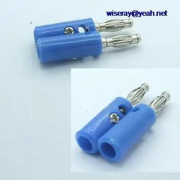 

DHL/EMS 100PCS Blue 4mm Banana plug Binding Post for Power Amplifier Test Speaker Cables-A7