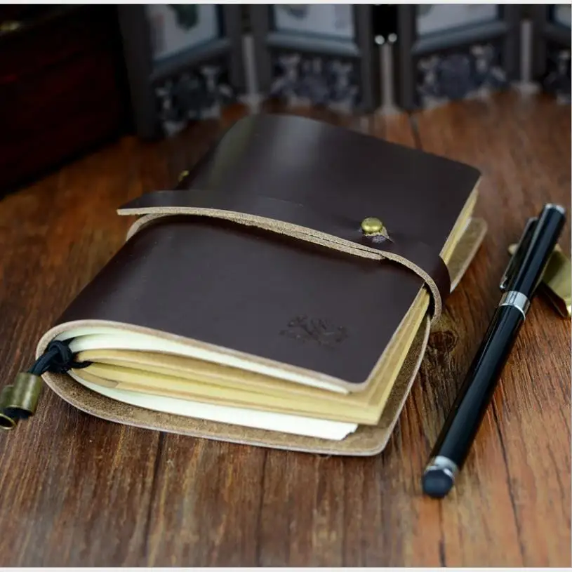 Новейший блокнот из натуральной кожи Bullet journal, бумажный блокнот, еженедельные аксессуары для планировщика, канцелярский дневник 01661