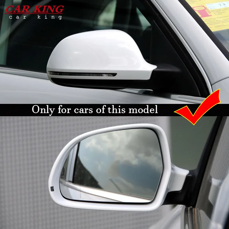 

For Audi Q3 SQ3 2012-2015 accessories ABS Chrome Car side door rearview mirror block rain eyebrow Cover Trim Car Styling 2pcs