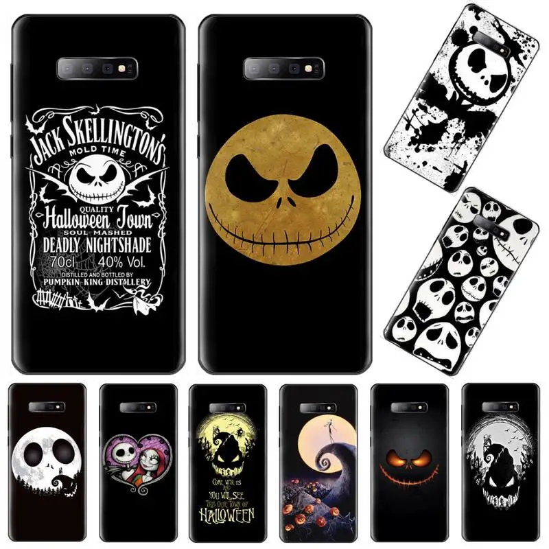 

Hot Jack skellington Fashion Phone Case For Samsung galaxy S 7 8 9 10 20 edge A 6 10 20 30 50 51 70 note 10 plus