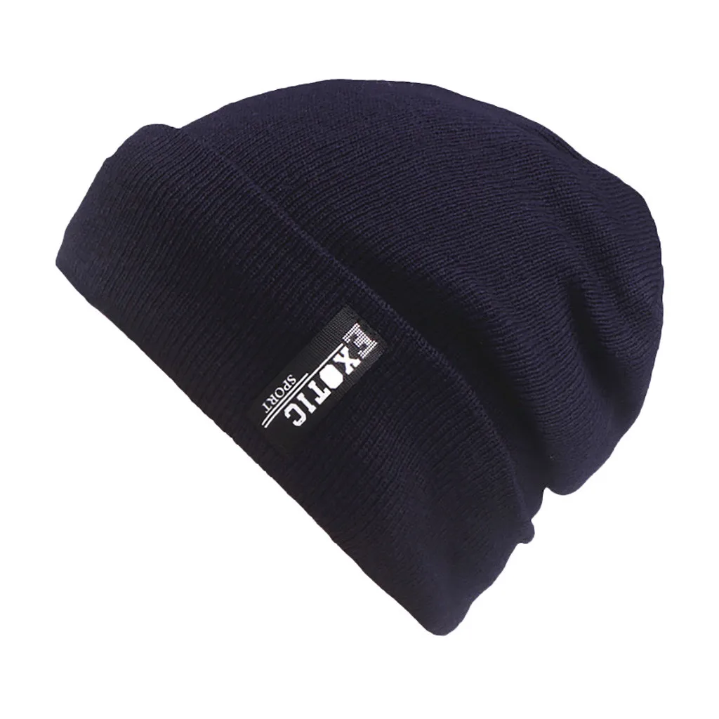 Winter Warm Beanie Cap For Men Crochet Knit Beanie Hat For Men Outdoor Ski Beanie Caps Skull Slouchy Caps Hat Py4