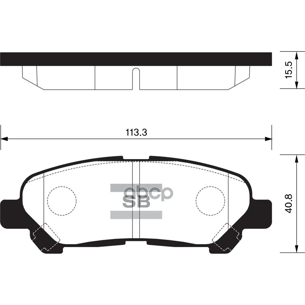 Колодки Тормозные Toyota Highlander 07- Зад. Sangsin Brake Sp2136 Sangsin brake арт. SP2136