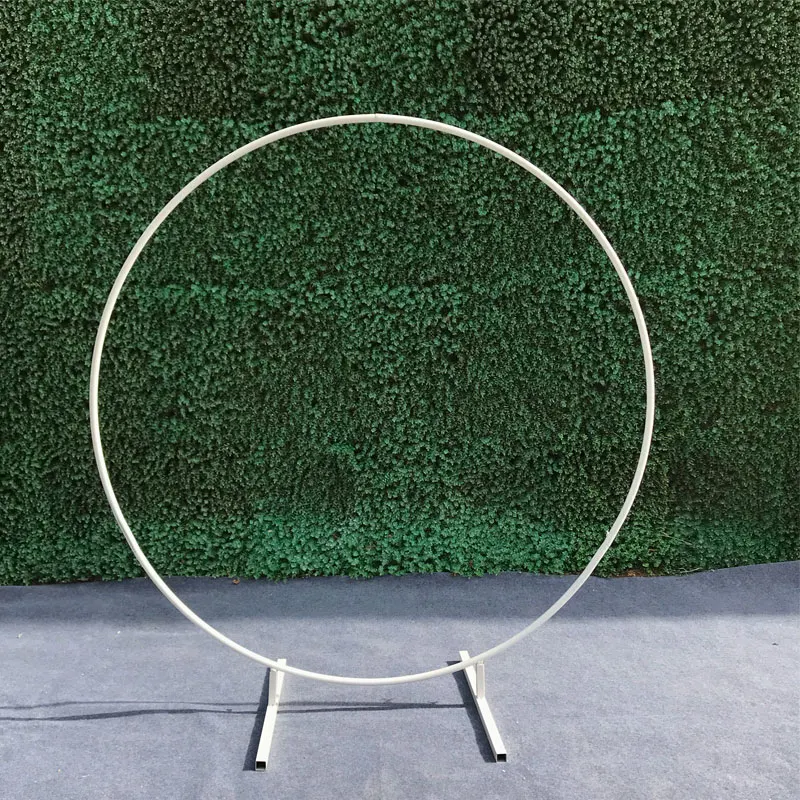 Wedding Arch door Background Wrought Iron Shelf Decorative Round Party Background Shelf Flower with Frame Christmas decoration