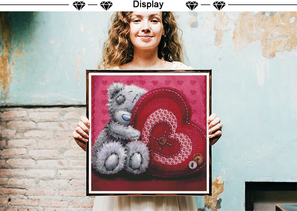 5D Diamond Painting Kit Paint Cartoon Love Teddy bear Flower Doll Full Square&Round embroidery mosaic Cross stitch Home Decor