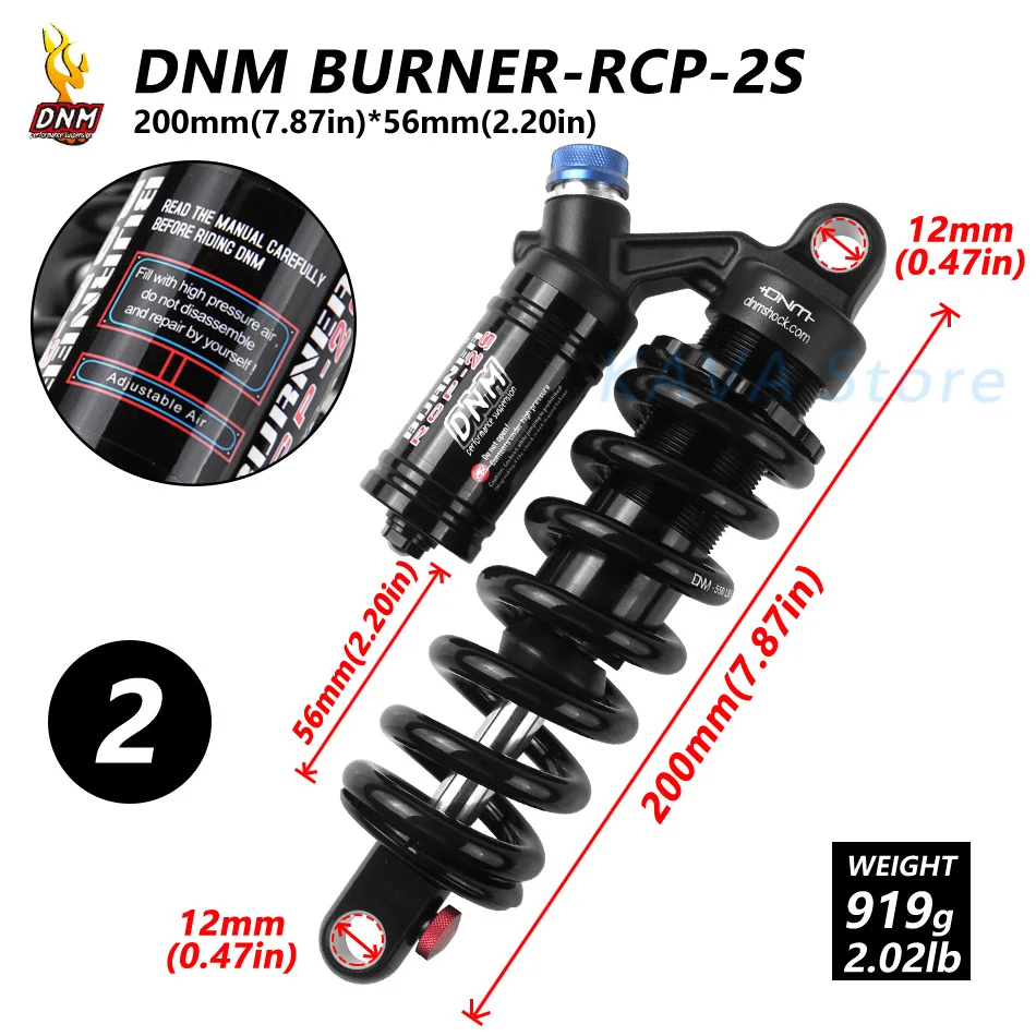 DNM/RCP-2S для езды на горном велосипеде с DH Задний амортизатор 190 мм 200 м 220 мм 240 мм 550 фунтов новой модели Тип
