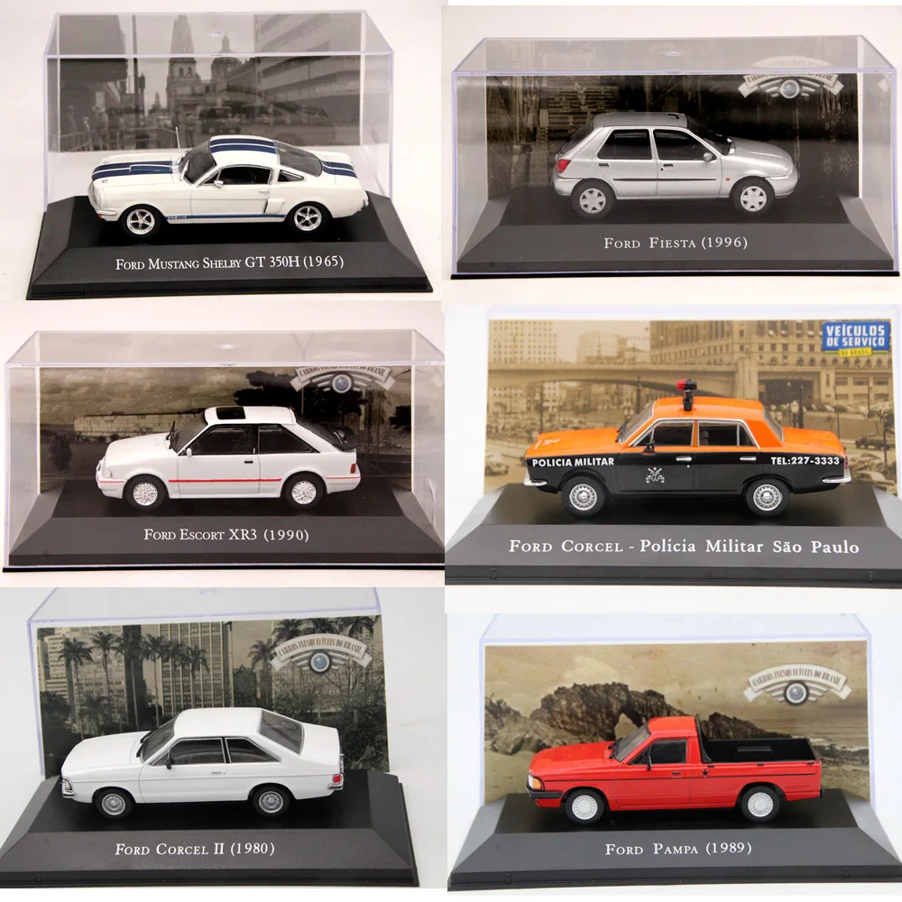 Kopen 143 Altaya Ixo Corgi Ford Mustang Corcel Pampa Sierra XR4 Escort XR3 Fiesta Gpa marinha F75 Galaxie Diecast Modellen Speelgoed Auto  S