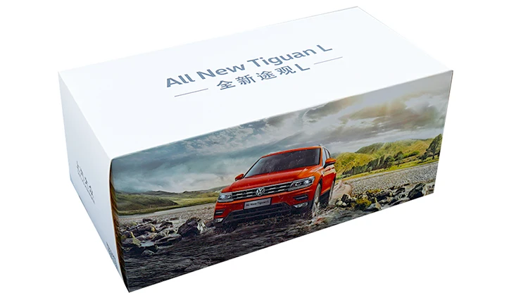 1:18 VW TIGUAN L литая под давлением Модель автомобиля игрушки Металлическая Модель автомобиля оригинальная коробка