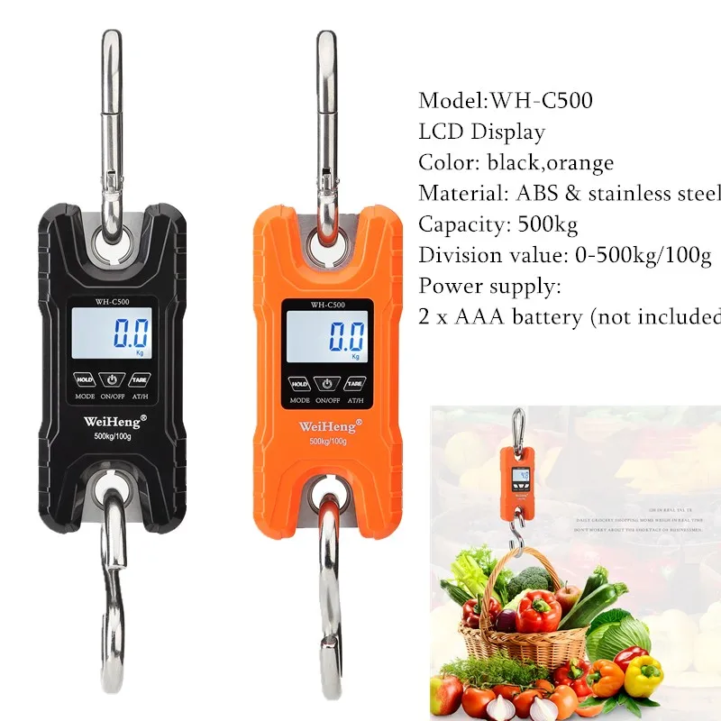 Крановые весы 300 кг 150 200 500 кг/100 г 1 кг/0 2 кг/1 сверхмощные подвесные с крючком