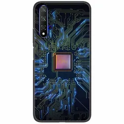 Coprire per telefono in silicone nero morbido TPU con design dipinto