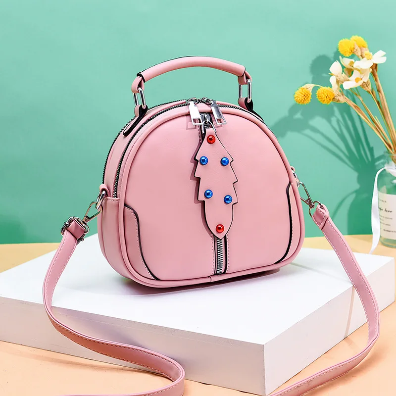 Pink ZMQN сумка через плечо для женщин белая женская маленькая сумка с клапаном роскошная сумка из искусственной кожи сумка на плечо с заклепками вечерние сумки для девушек A589 - Цвет: Pink