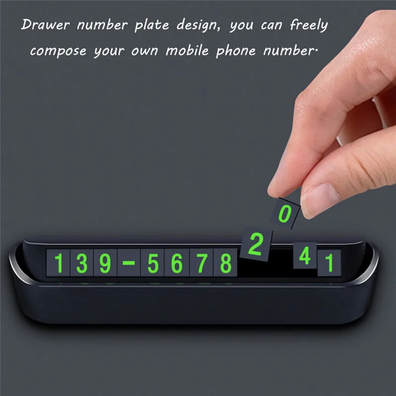

Car Styling Temporary Parking Card Phone Number Card Plate Telephone Number Car Park Stop In Sticker Automobile Products