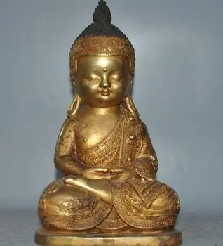 

Tibet bronze Gilt Thailand Buddhism Ayutthaya Shakyamuni Buddha Meditate Statue