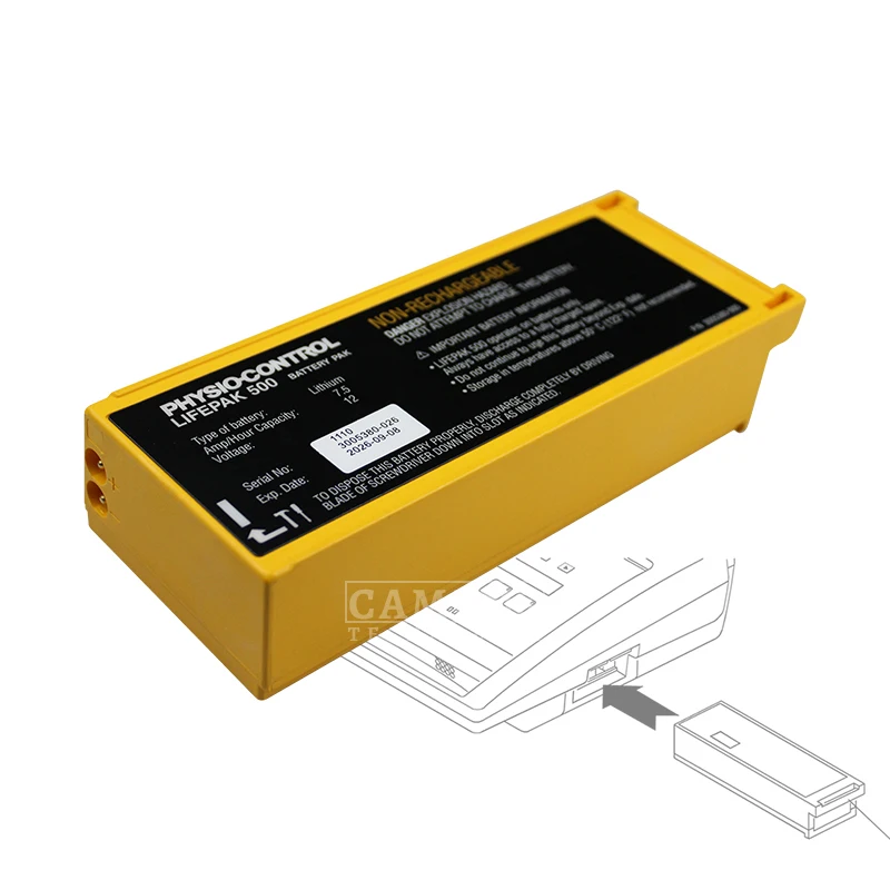 Lifepak 500 Medtronic Defibrillation Monitor Battery For Physlocontrol