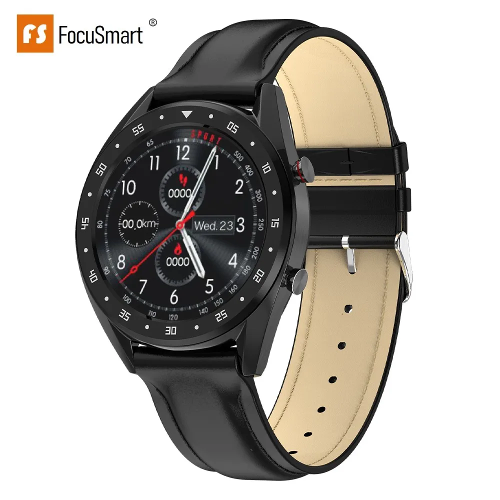 

FocuSmart L7 Smart Watch Men 1.3 Inch IP68Waterproof Sport Smartwatch Activity Tracker ECG Smart Watch Wristband for IOS Andriod
