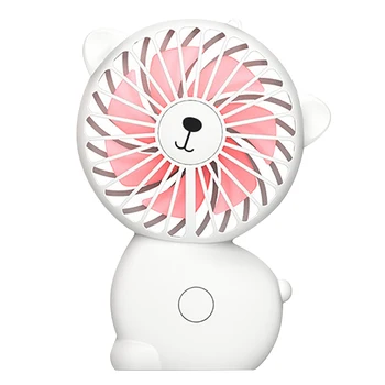 

Usb Handheld Fan Cute Cartoon Three-Speed Big Wind Night Light Charging Handheld Wind Portable Small Fan