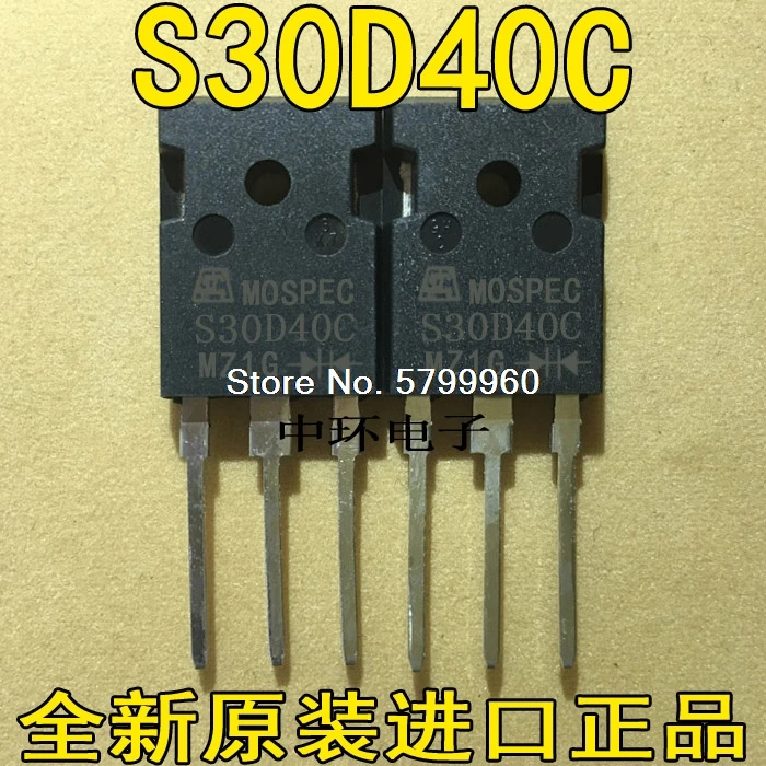10 шт./лот S30D40C SBL3040PT TO 247 транзистор|Соединители| |