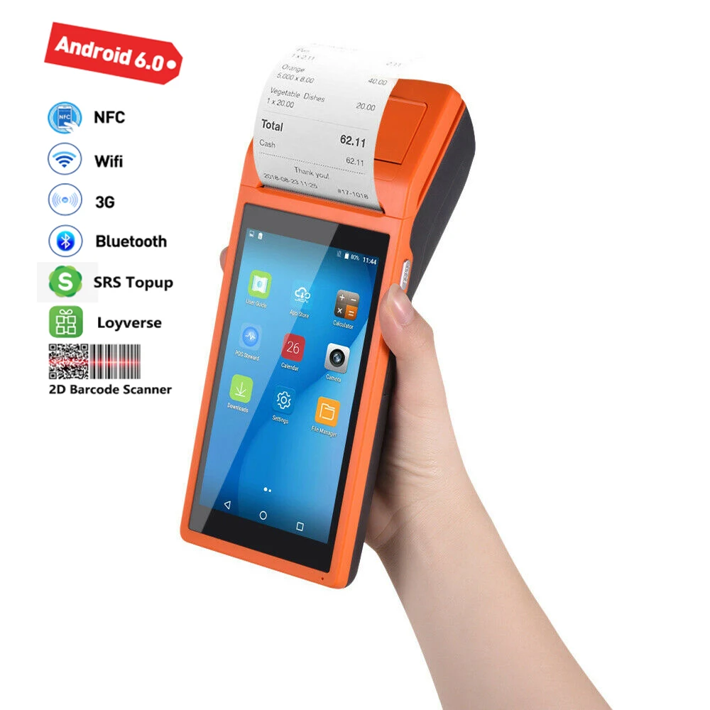 Q2 Android прочная PDA камера для считывания штрих кода сканер ручное устройство pos