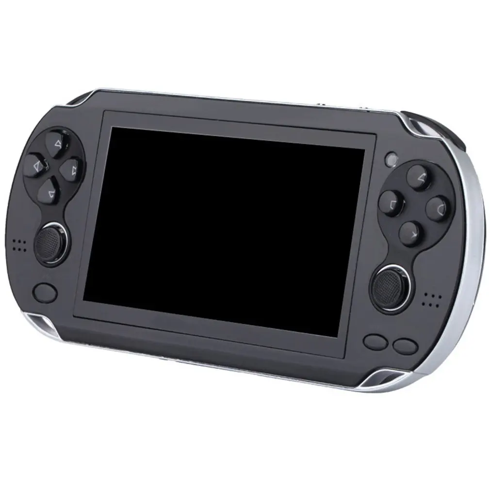 Видео Игровая приставка X6 для psp игры ручной Ретро игры 4,3 дюймов экран Mp4 плеер Игры Поддержка камеры, видео, электронной книги - Цвет: black