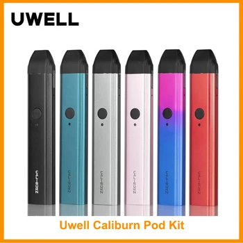 

Original Uwell Caliburn Pod System Kit Built in 520mAh Battery 11W 2ml Pod Cartridge 1.4ohm Coil Electronic Cigarette Vape Pen