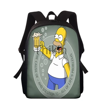

Simpson Print Boys Backpacks For School Waterproof Children School Bags For Girls School Backpacks Kids Mochilas Escolares