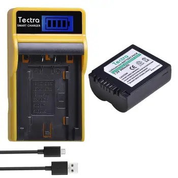 

Tectra CGA-S006 DMW-BMA7 S006 CGR-S006E CGA S006 Camera Battery+LCD USB Charger for Panasonic DMC FZ7 FZ8 FZ18 FZ28 FZ50 FZ30