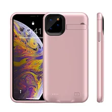 Чехол Silm power для iPhone 11 Pro Аккумулятор max зарядное устройство чехол тонкий ударопрочный внешний аккумулятор зарядная крышка зарядное устройство задняя крышка