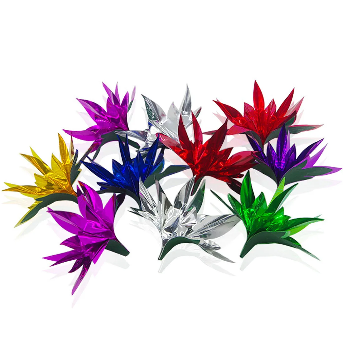 

10Pcs Appearing Flower From Empty Hand Magic Trick Stage Props - Random Color