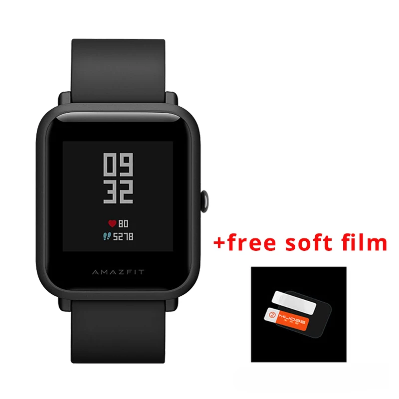 meteorite black ES глобальная версия Xiaomi Huami Amazfit Bip Lite Смарт-часы 45 дней Срок службы батареи 3ATM в соответствии со стандартом водонепроницаемости Смарт-часы с Bluetooth - Цвет: meteorite black