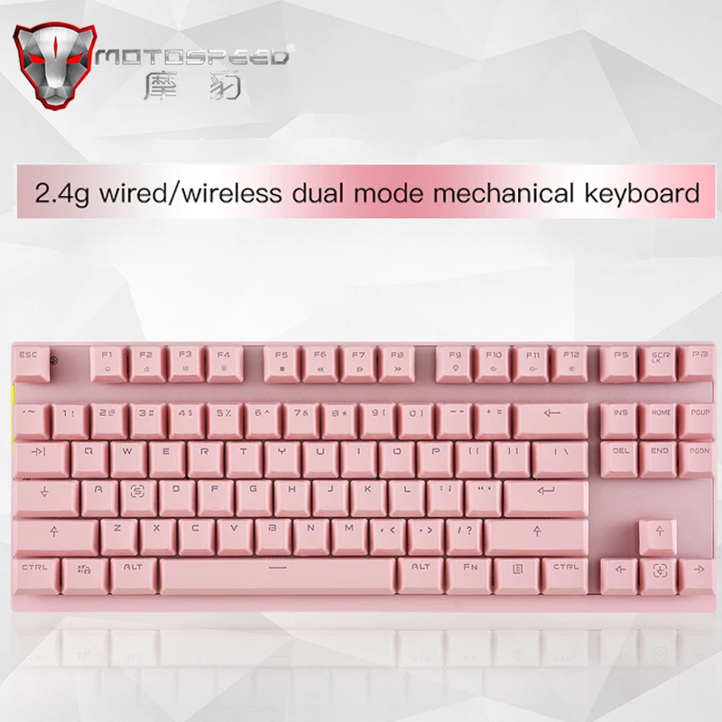 

Newest Dual Mode 2.4G Wireless/wired Gaming mechanical keyboard 87 keys RGB Backlit usb receiver keyboard for PC Computer gamer