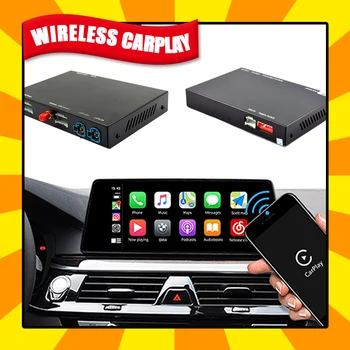 

Smart Wireless Carplay Mobile Phone Screen Mirroring Andriod Auto For BMW CIC System OEM Upgrade Interface Receiver BOX Black