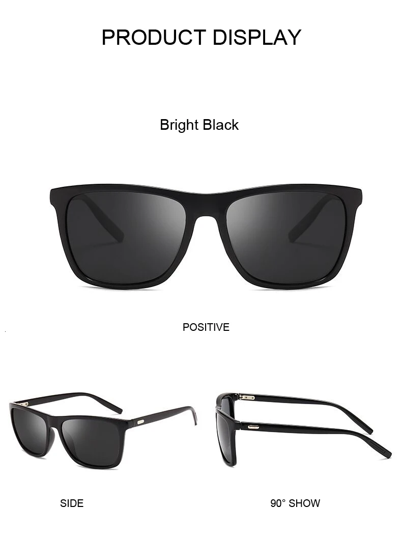 Ретро Синие поляризованные солнцезащитные очки мужские брендовые дизайнерские Бизнес Вождения Солнцезащитные очки Мужские винтажные очки квадратное зеркало UV400