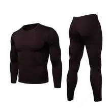 Осенне-зимний мужской модный сексуальный серый комплект внутренней одежды, черный мужской комбинезон, термо молочный тонкий бархатный костюм с круглым вырезом