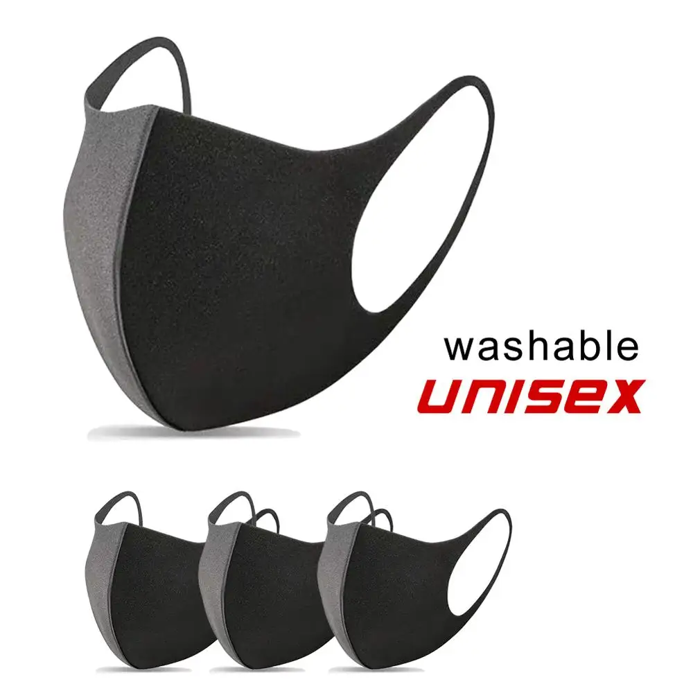 

5PC Breathable Anti-bacterial Cycling Mask Washable Cover Adult Children Respirator Anti-haze Elastic Anti Dust Mouth Face Mask