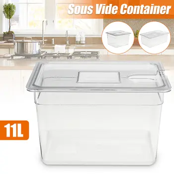 

11L Sous Vide Container with Lid Water Tank Bath for Circulator Sous Vide Culinary Immersion Slow Cooker Kitchen Cooking Tools