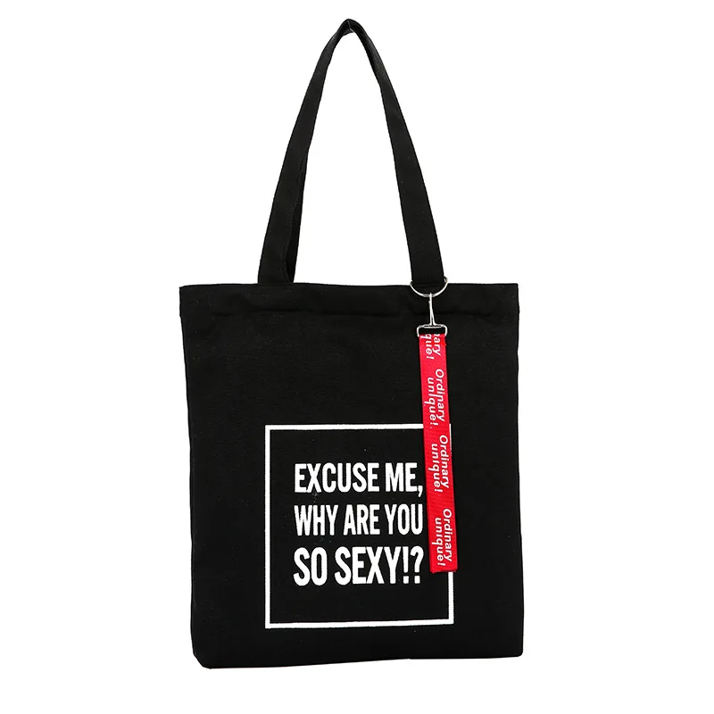 Новая стильная женская сумка модная холщовая женская сумка через плечо экологически чистые хозяйственные сумки