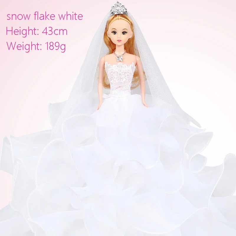 Кукла Мода Dressup куклы набор Подарочная коробка игрушка Мода Принцесса bjd куклы аксессуары для девочек набор мечты подарок кукла Барби - Цвет: white