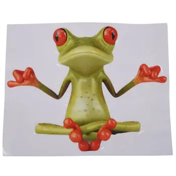 

Funny 3D Frog Peep Car Stickers Truck Window Decal Graphics Sticker Meditating frogs