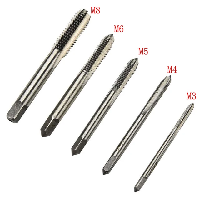 High Quality 6Pcs/9Pcs T-handle Reversible Single Tap Wrench Set Tapping Threading Tool M3-M8 Screwdriver Tap Holder Hand Tool Set 3