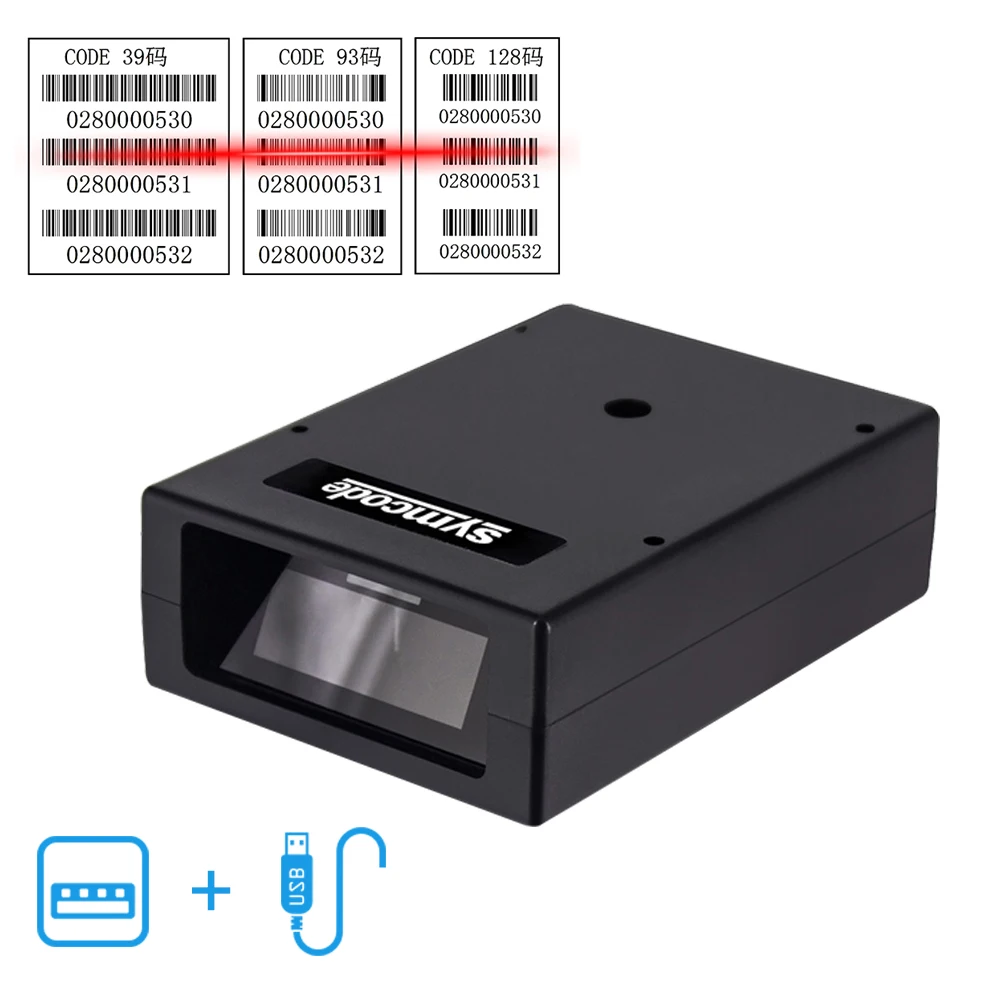 1D or 2D USB Wired Embedded Box Bar Code Scanner,Plug and Play Bar Code Reader USB,USB-HID and USB-COM Interfaces Supported samsung scanner Scanners