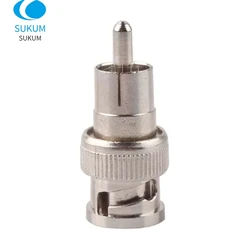 Adaptateur de convertisseur de câble coaxial BNC mâle à RCA mâle, coupleur de câble pour système de caméra de vidéosurveillance de sécurité 