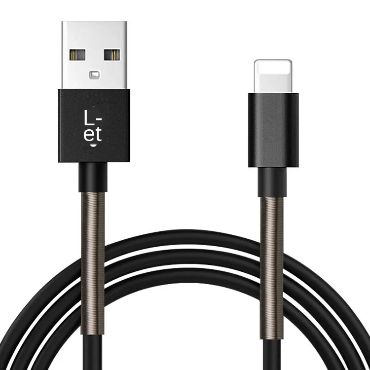 

Anti disconnect V8 Android mobile phone data line applicable to iPhone 7S data line 8plus single head spring charging line 1m