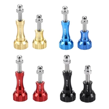

PULUZ CNC Aluminum Thumb Knob Stainless Bolt Nut Screw Set for GoPro NEW HERO Action Cameras Screw Set