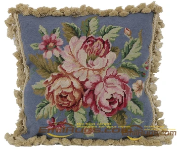 

needlepoint luxury cushion cover Fabric woolen Oldquare Kelim Backrest woolen Fancy aubusson For Chairs