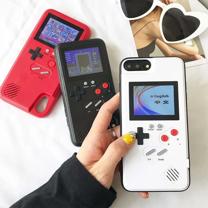 Полноэкранный игровой чехол для телефона iPhone XR iphone 678 Plus случайный цветной