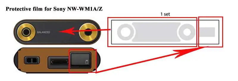 Верхняя и нижняя Защитная пленка для Sony Walkman NW WM1A WM1Z WM1Z|Защитные стёкла плёнки| |