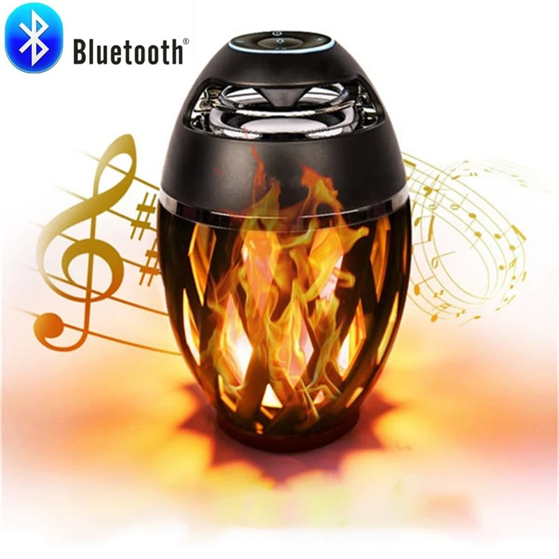 

96 LED Flame Bluetooth Speaker Atmosphere Lamp led Speaker Table led wireless speaker