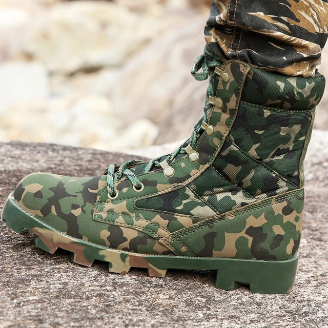 Yytcsjz Botas militares para hombre, lona camuflaje táctico combat desert  botines para hombre, botas de combate, zapatos tácticos para uso informal