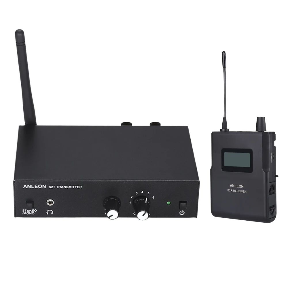 Для ANLEON S2 UHF стерео беспроводной монитор система 670-680 МГц Профессиональный цифровой сценический внутриканальный монитор система 2 приемника