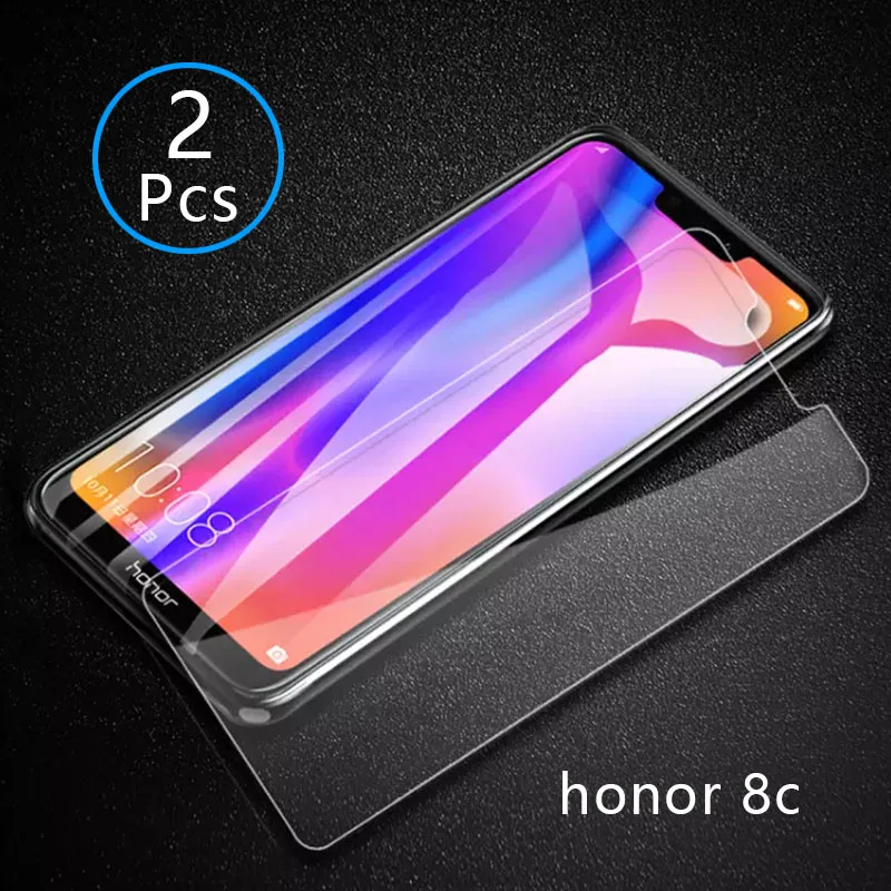 Закаленное стекло для Honor 8c 2 шт. защитная пленка экрана телефона Huawei Honer Honor8c 8 C C8